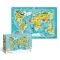 Puzzle Obserwacyjne Mapa Świata Zwierząt 80 el. 300133